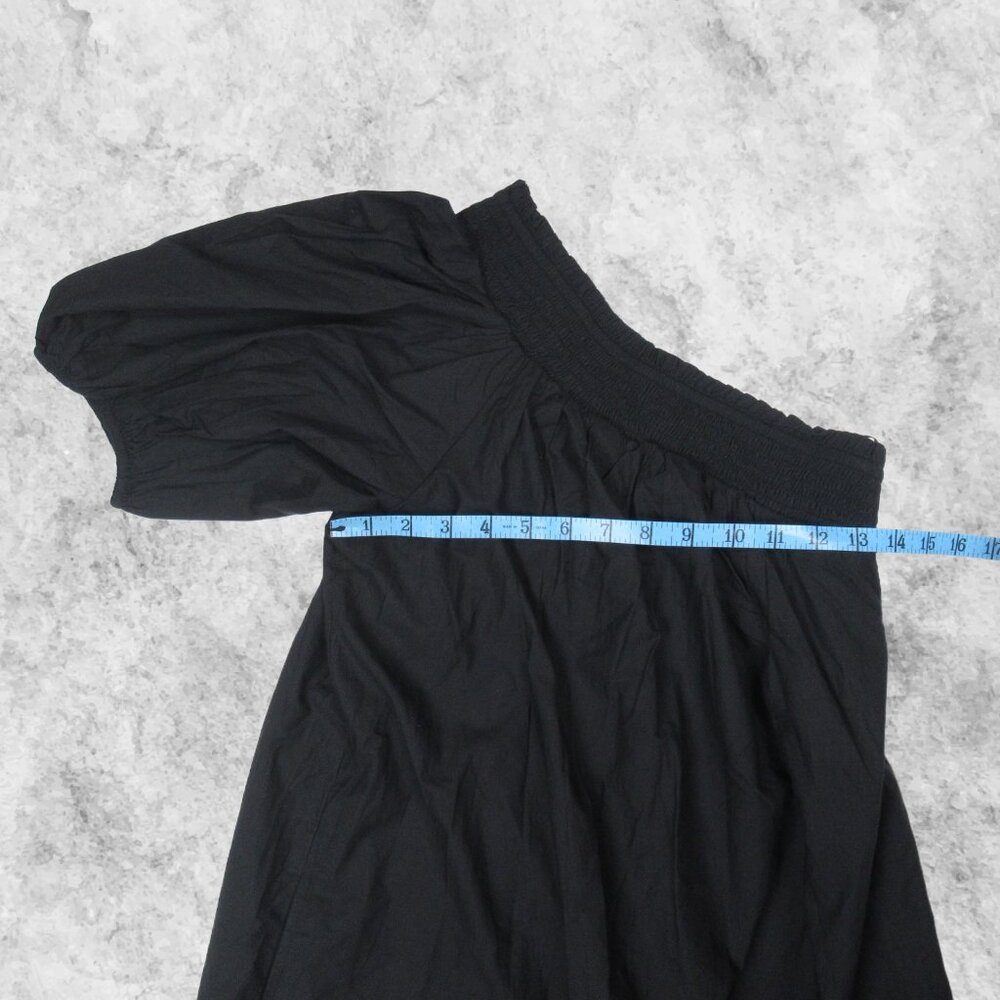 Anthropologie Maeve One-Shoulder Maxi Dress Black XXS - Picture 8 of 11